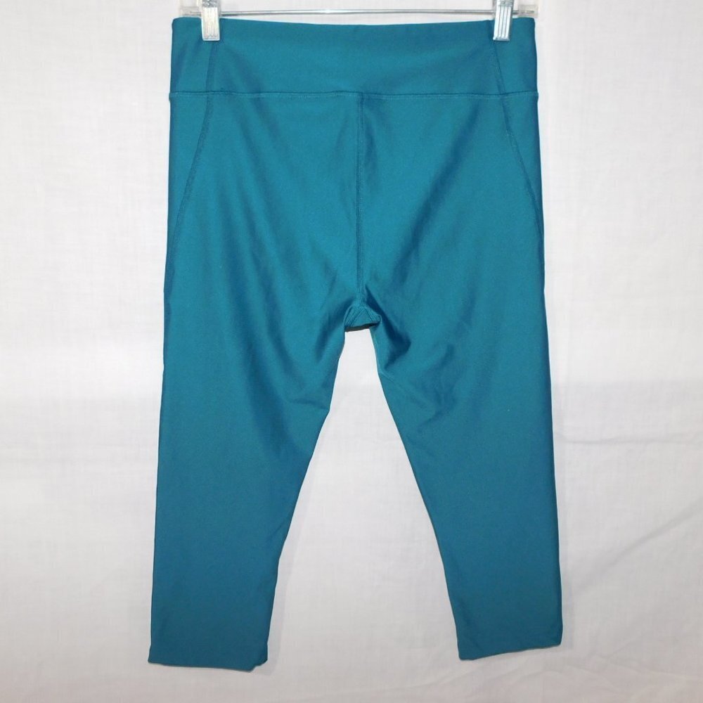 Under Armour HeatGear Teal Compression Crop Capri Leggings Womens M - Picture 6 of 8